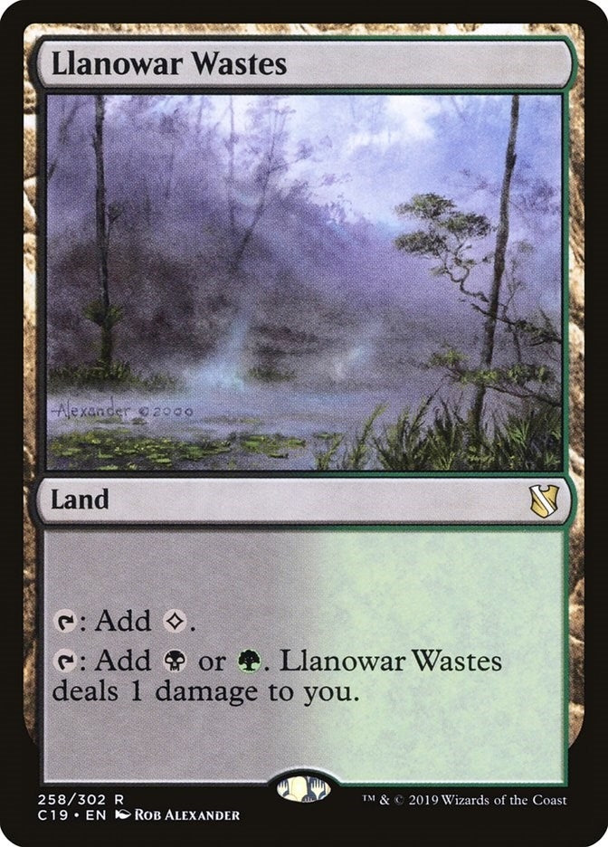 Image for Llanowar Wastes (258) [Commander 2019] - Magic: The Gathering