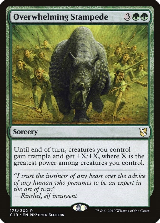 Image for Overwhelming Stampede (175) [Commander 2019] - Magic: The Gathering