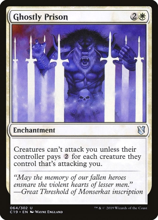 Image for Ghostly Prison (64) [Commander 2019] - Magic: The Gathering