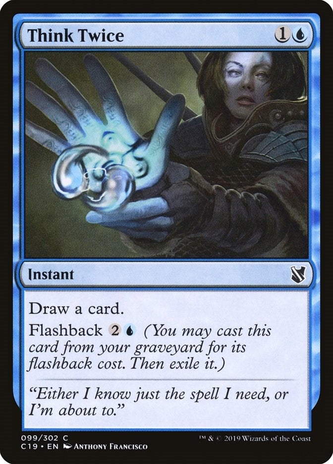 Image for Think Twice (99) [Commander 2019] - Magic: The Gathering