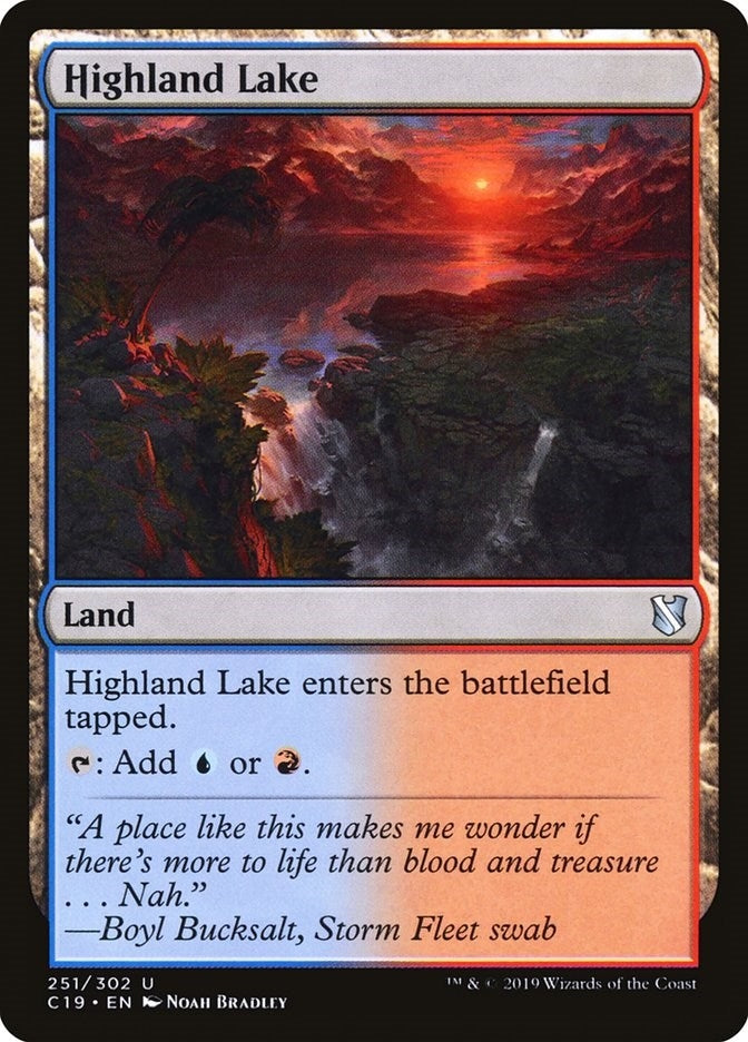 Image for Highland Lake (251) [Commander 2019] - Magic: The Gathering