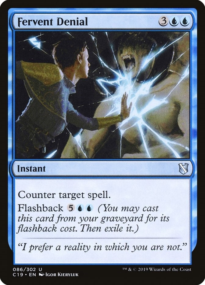 Image for Fervent Denial (86) [Commander 2019] - Magic: The Gathering