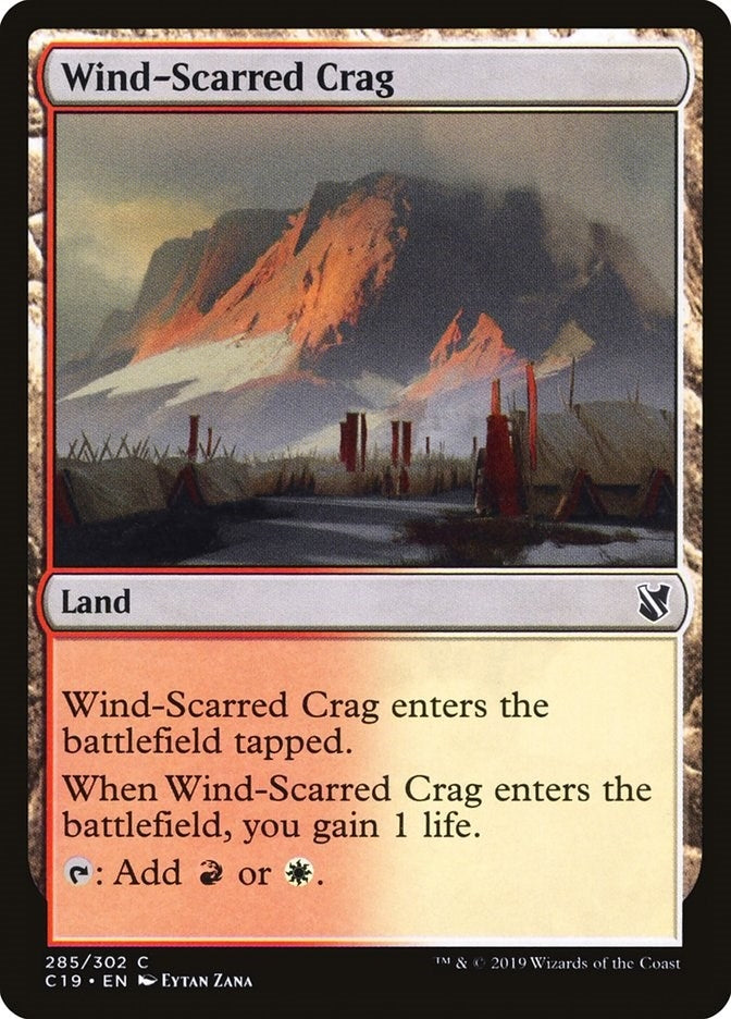 Image for Wind-Scarred Crag (285) [Commander 2019] - Magic: The Gathering