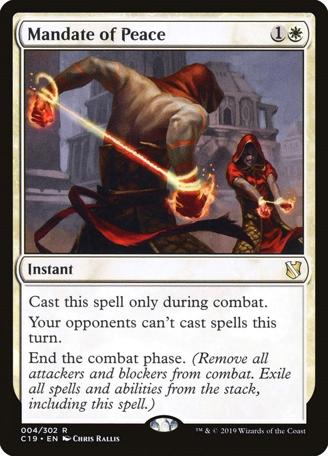 Image for Mandate of Peace (4) [Commander 2019] - Magic: The Gathering