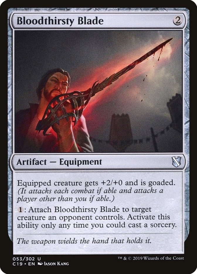 Image for Bloodthirsty Blade (53) [Commander 2019] - Magic: The Gathering