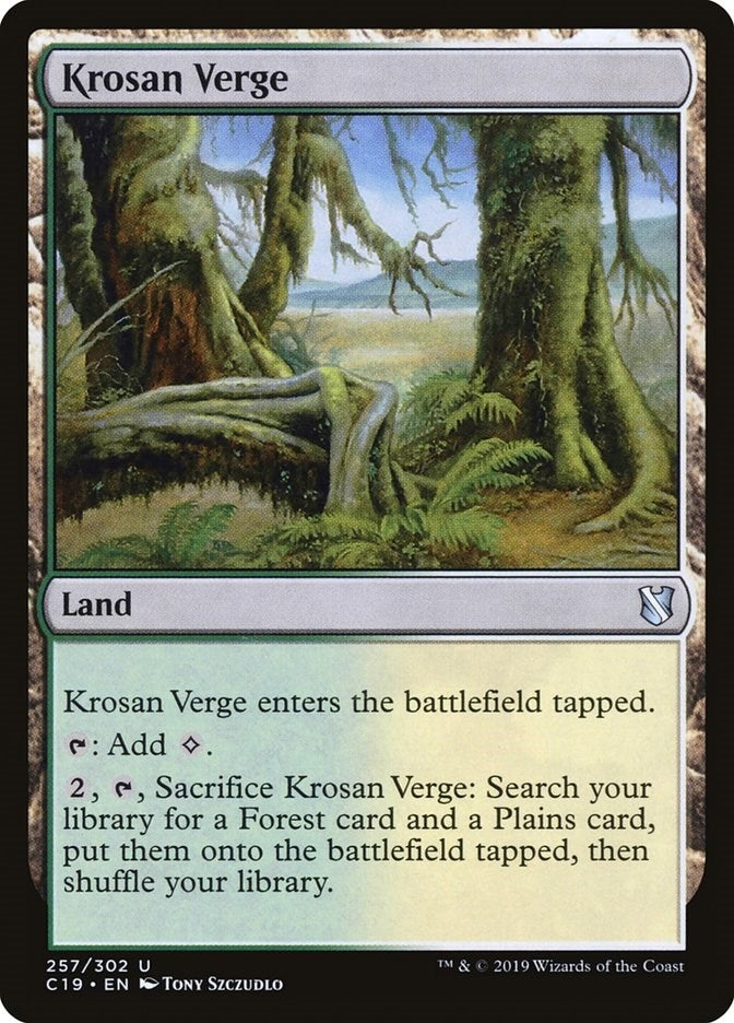 Image for Krosan Verge (257) [Commander 2019] - Magic: The Gathering