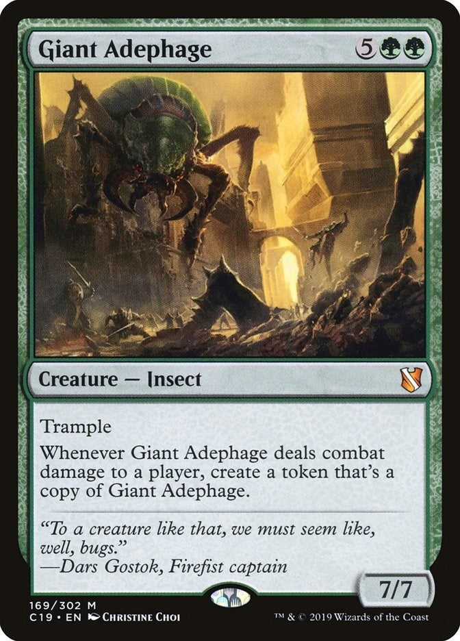 Image for Giant Adephage (169) [Commander 2019] - Magic: The Gathering