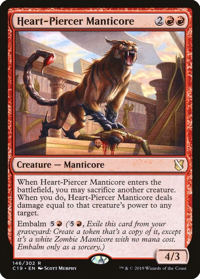 Image for Heart-Piercer Manticore (146) [Commander 2019] - Magic: The Gathering