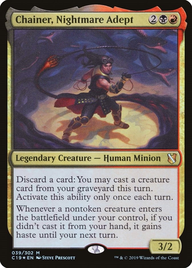 Image for Chainer, Nightmare Adept (39) [Commander 2019] - Magic: The Gathering
