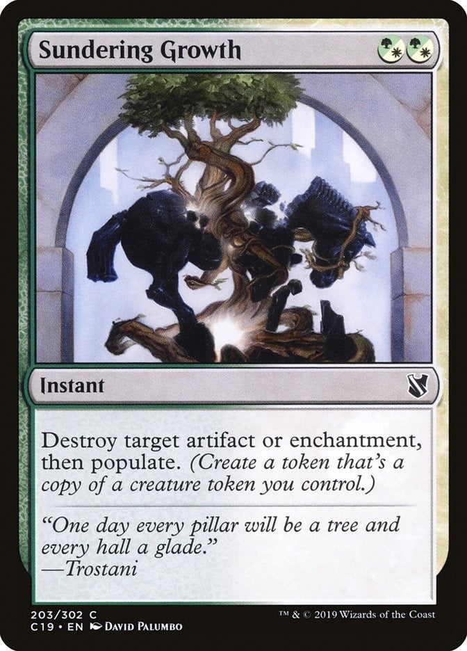 Image for Sundering Growth (203) [Commander 2019] - Magic: The Gathering