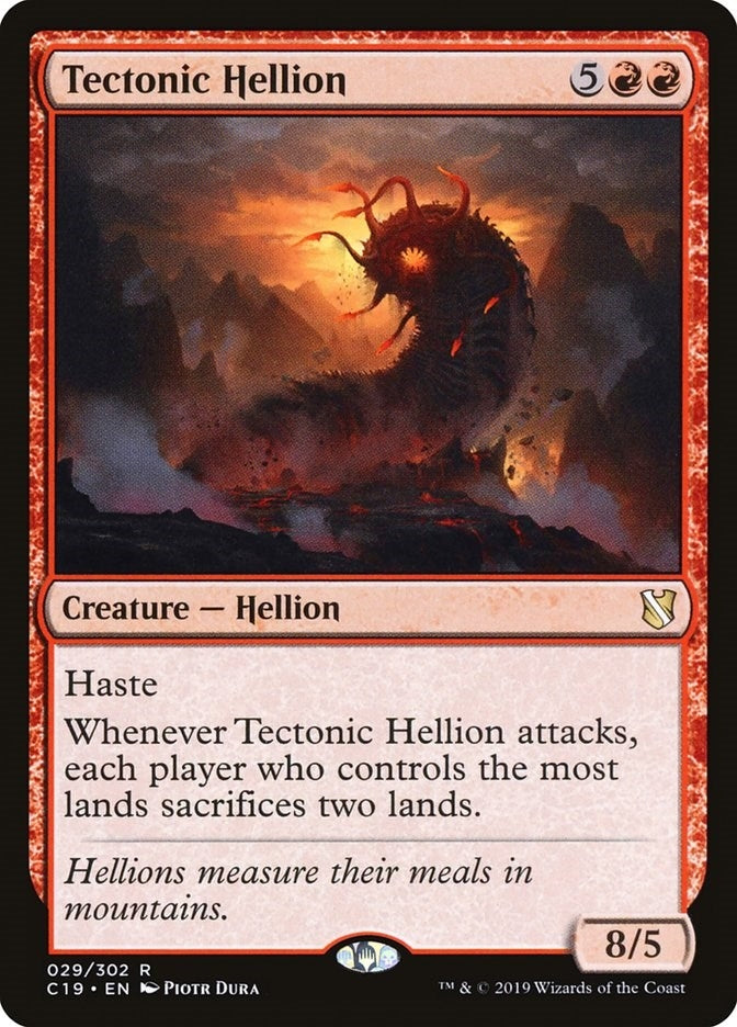 Image for Tectonic Hellion (29) [Commander 2019] - Magic: The Gathering