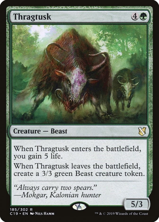 Image for Thragtusk (185) [Commander 2019] - Magic: The Gathering