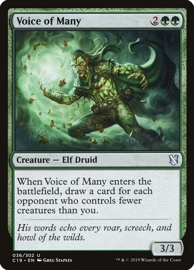 Image for Voice of Many (36) [Commander 2019] - Magic: The Gathering