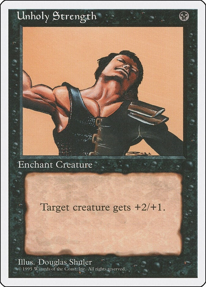 Image for Unholy Strength [Fourth Edition] - Magic: The Gathering