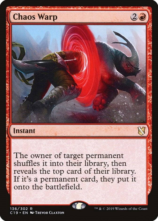 Image for Chaos Warp (136) [Commander 2019] - Magic: The Gathering
