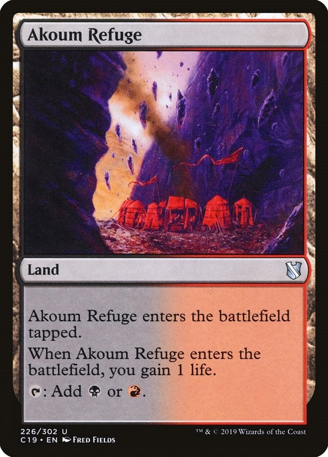 Image for Akoum Refuge (226) [Commander 2019] - Magic: The Gathering