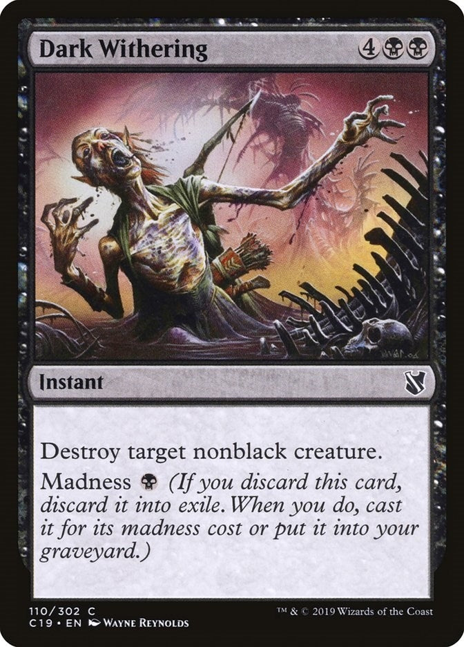 Image for Dark Withering (110) [Commander 2019] - Magic: The Gathering
