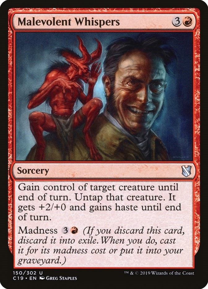 Image for Malevolent Whispers (150) [Commander 2019] - Magic: The Gathering
