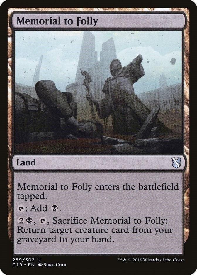 Image for Memorial to Folly (259) [Commander 2019] - Magic: The Gathering