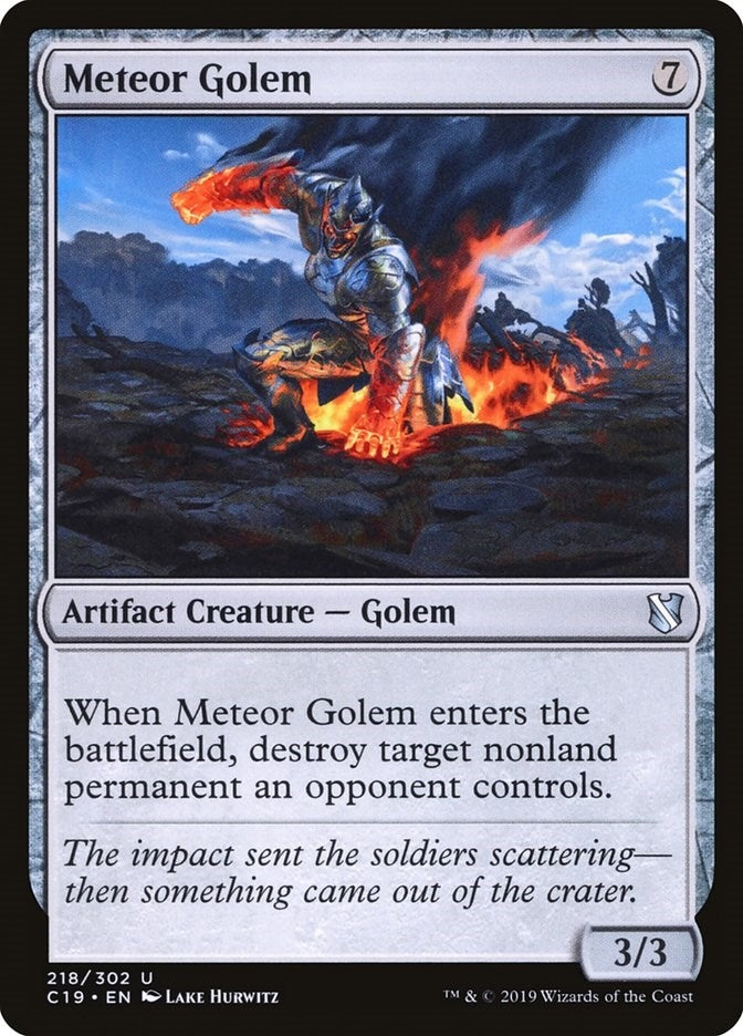 Image for Meteor Golem (218) [Commander 2019] - Magic: The Gathering