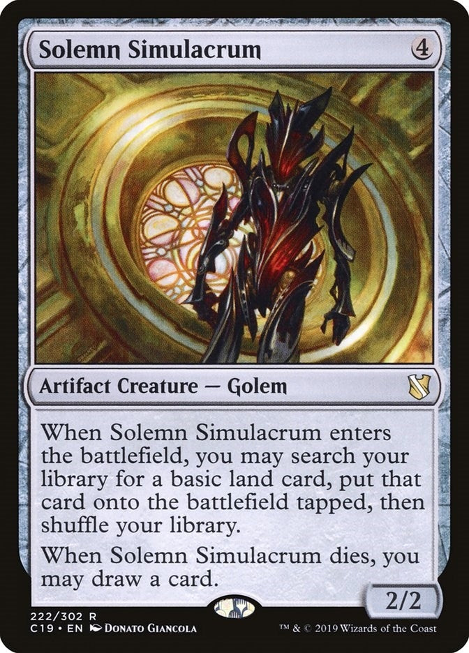 Image for Solemn Simulacrum (222) [Commander 2019] - Magic: The Gathering