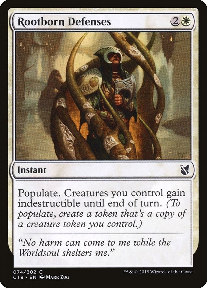 Image for Rootborn Defenses (74) [Commander 2019] - Magic: The Gathering