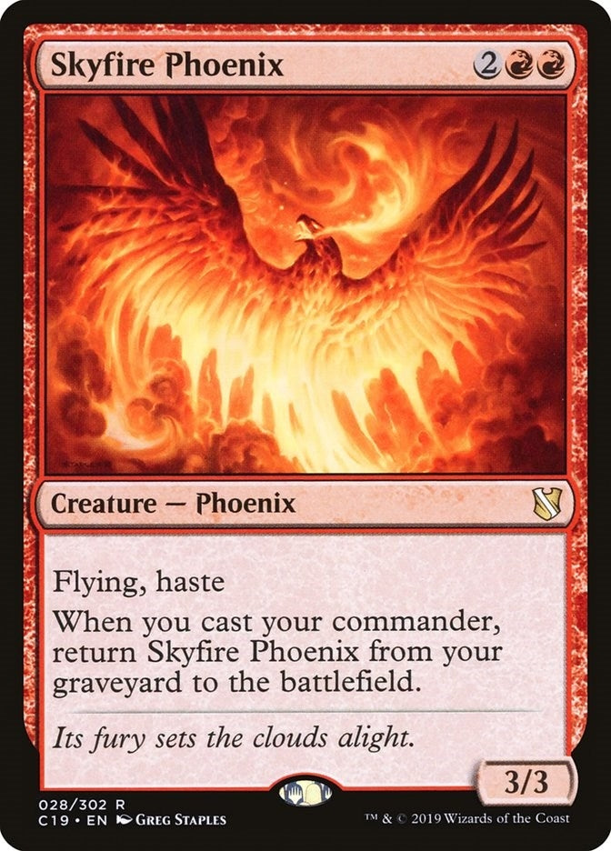 Image for Skyfire Phoenix (28) [Commander 2019] - Magic: The Gathering