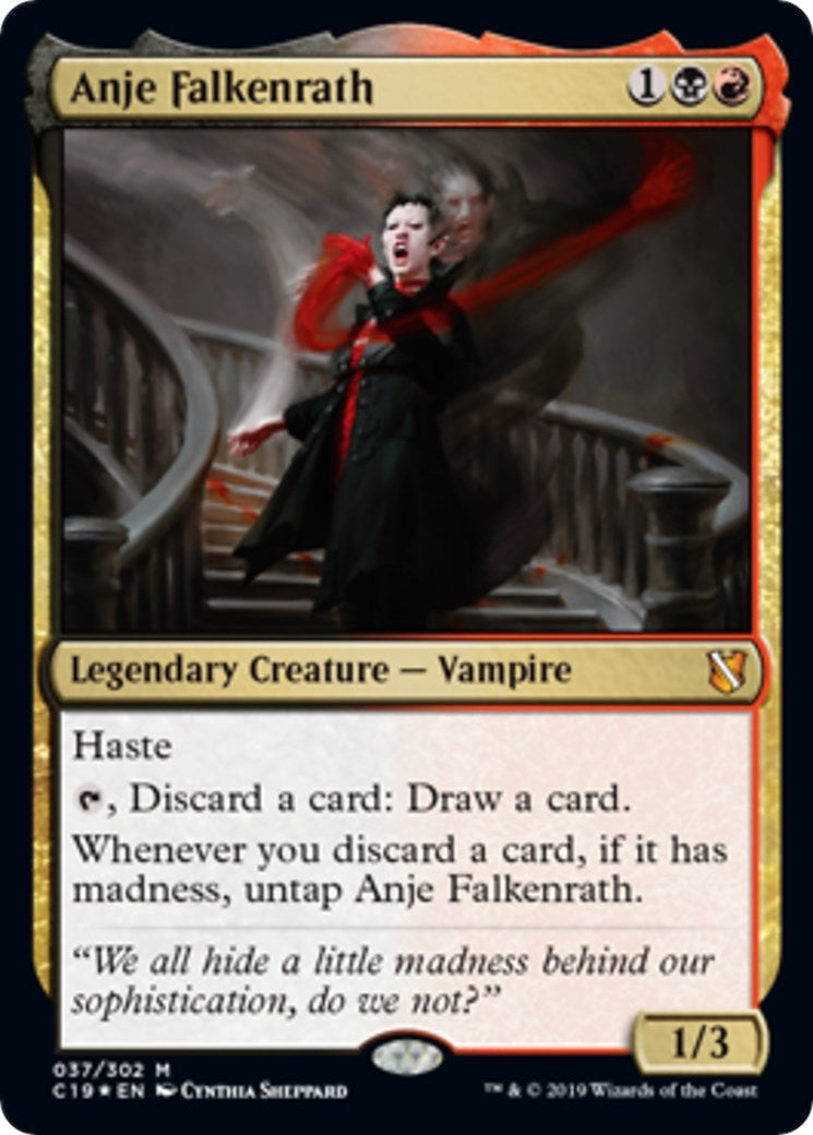 Image for Anje Falkenrath (Commander 2019) (37) [Oversize Cards] - Magic: The Gathering