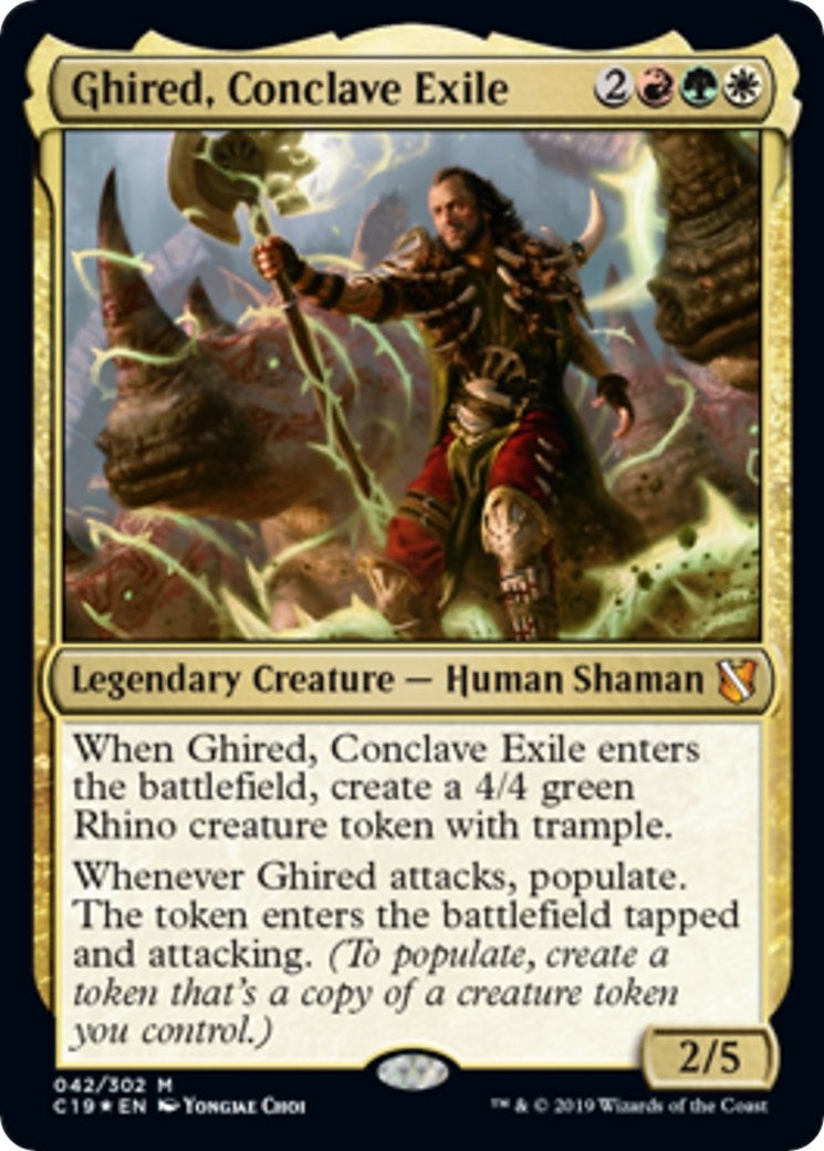 Image for Ghired, Conclave Exile (Commander 2019) (42) [Oversize Cards] - Magic: The Gathering