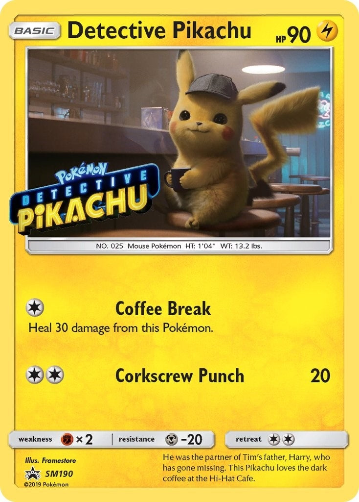 Image for Detective Pikachu - SM190 (Stamped) (SM190) [SM Promos] - Pokemon