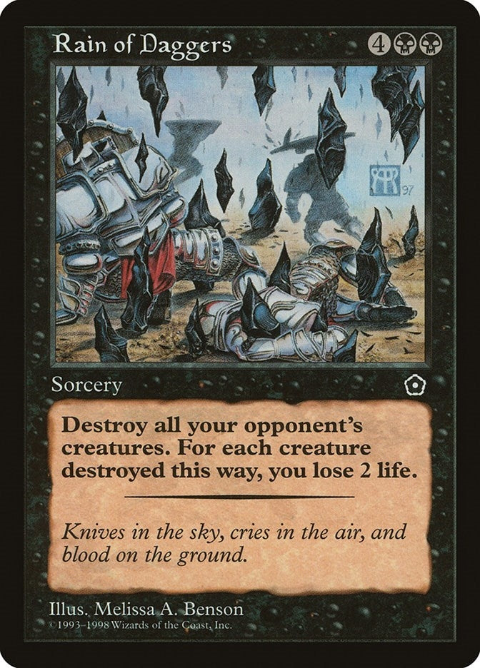Image for Rain of Daggers [Portal Second Age] - Magic: The Gathering
