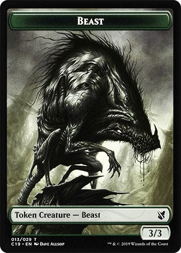 Image for Beast (013) // Wurm Double-Sided Token (13 // 21) [Commander 2019] - Magic: The Gathering