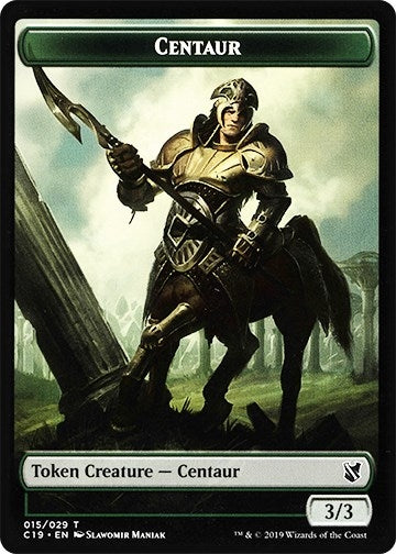 Image for Centaur // Egg Double-Sided Token (15 // 16) [Commander 2019] - Magic: The Gathering