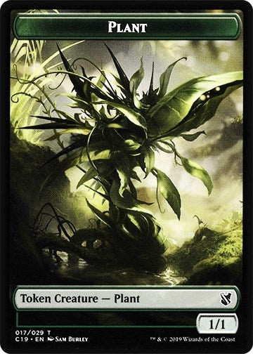 Image for Plant // Morph Double-Sided Token (17 // 27) [Commander 2019] - Magic: The Gathering