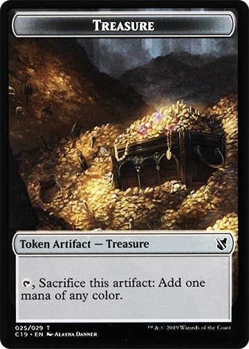 Image for Treasure // Human Double-Sided Token (25 // 3) [Commander 2019] - Magic: The Gathering