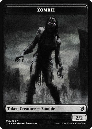 Image for Zombie (010) // Zombie (011) Double-Sided Token (10 // 11) [Commander 2019] - Magic: The Gathering
