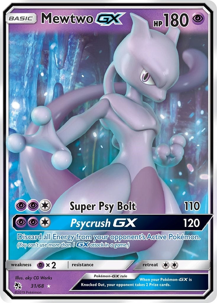 Image for Mewtwo GX (31/68) [Hidden Fates] - Pokemon