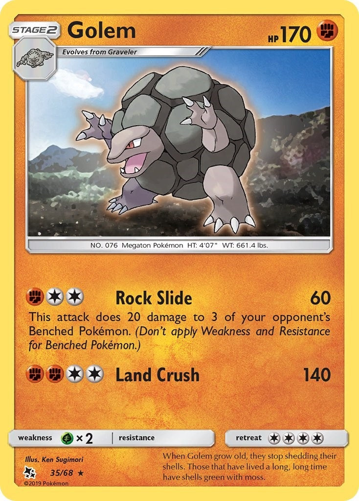 Image for Golem (35/68) [Hidden Fates] - Pokemon