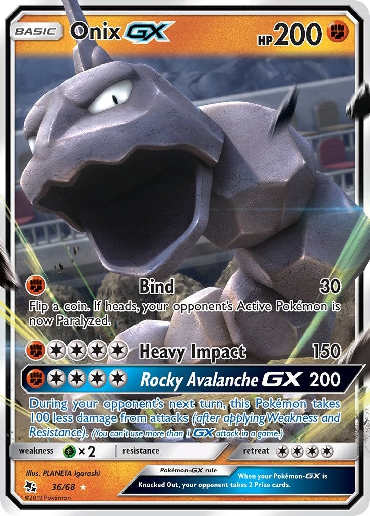 Image for Onix GX (36/68) [Hidden Fates] - Pokemon