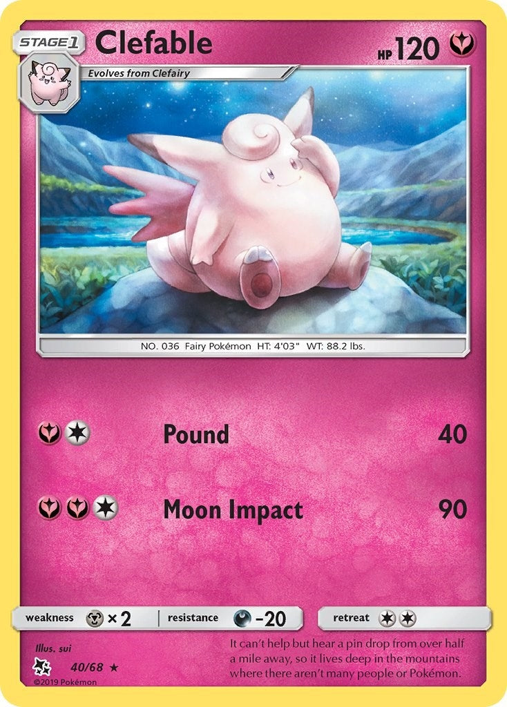 Image for Clefable (40/68) [Hidden Fates] - Pokemon