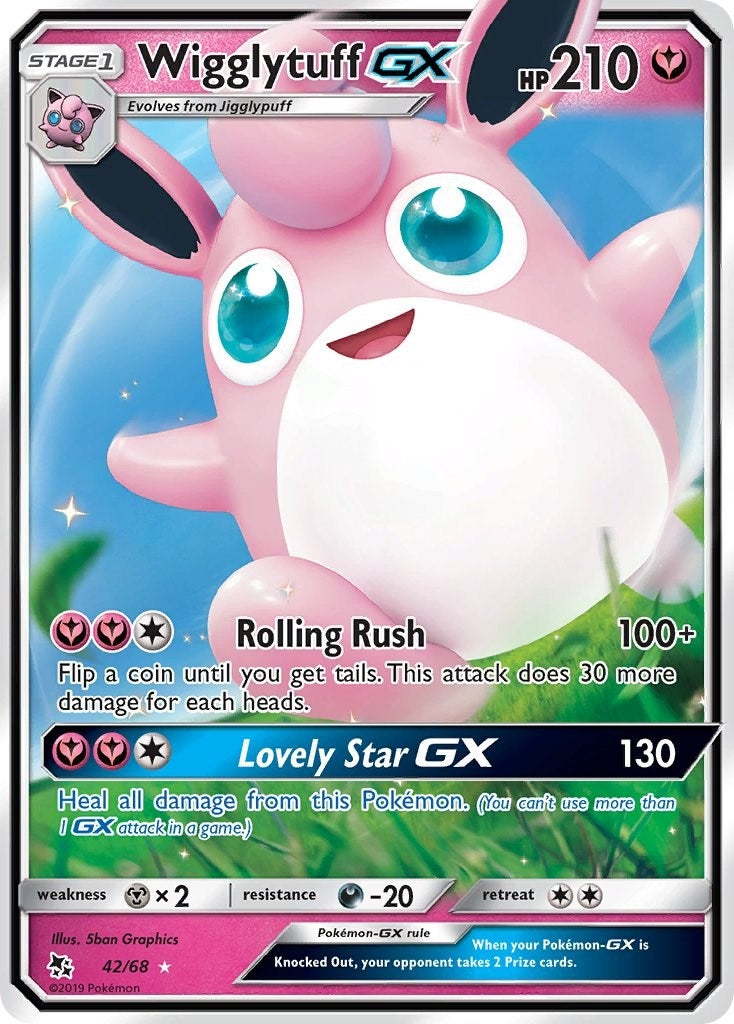 Image for Wigglytuff GX (42/68) [Hidden Fates] - Pokemon