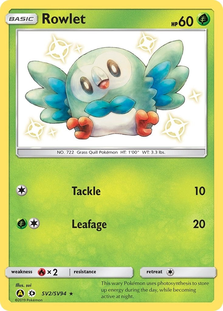 Image for Rowlet (SV2/SV94) [Hidden Fates: Shiny Vault] - Pokemon