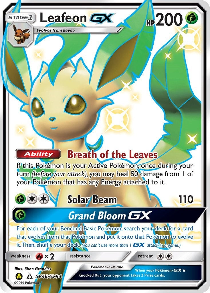 Image for Leafeon GX (SV46/SV94) [Hidden Fates: Shiny Vault] - Pokemon