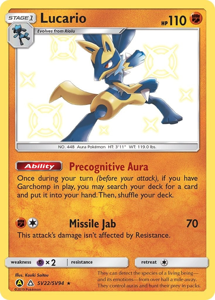 Image for Lucario (SV22/SV94) [Hidden Fates: Shiny Vault] - Pokemon