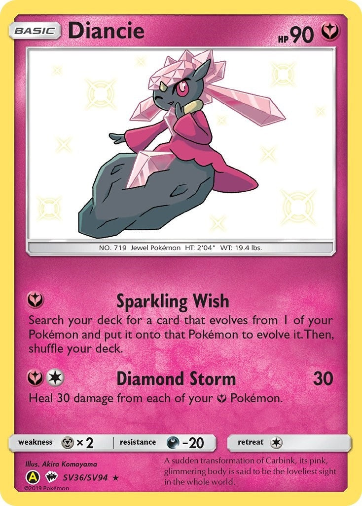 Image for Diancie (SV36/SV94) [Hidden Fates: Shiny Vault] - Pokemon