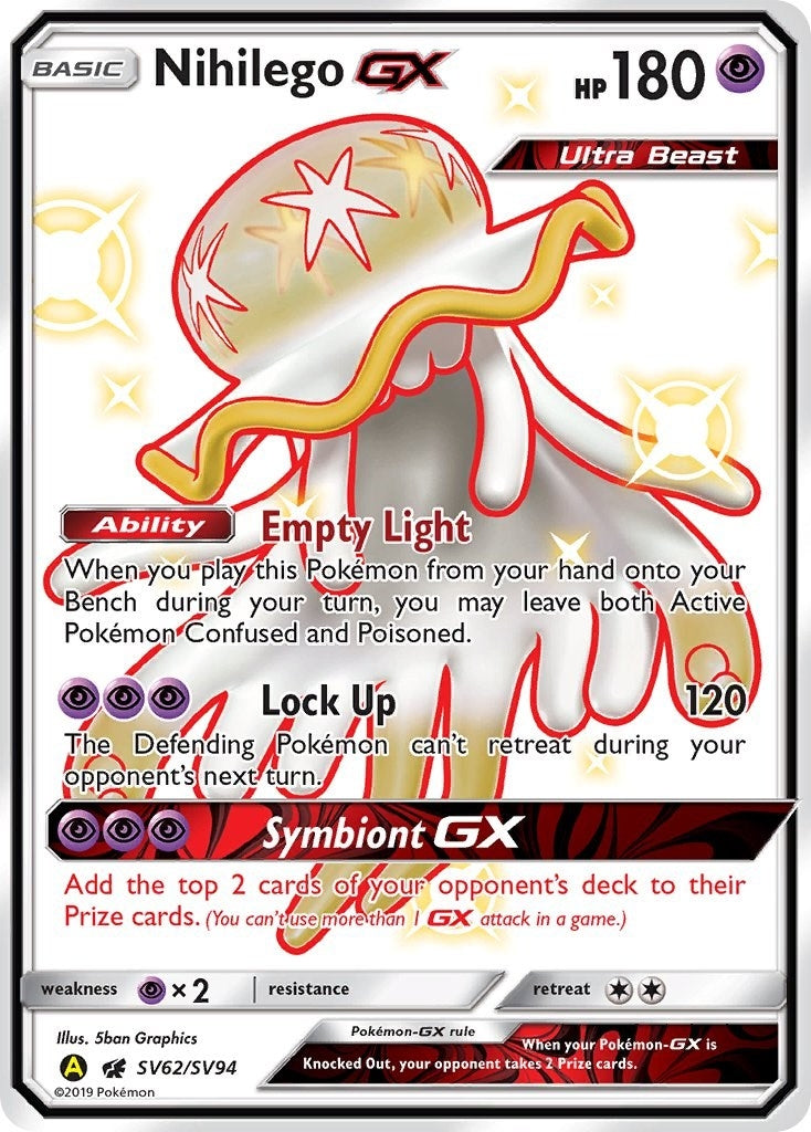 Image for Nihilego GX (SV62/SV94) [Hidden Fates: Shiny Vault] - Pokemon