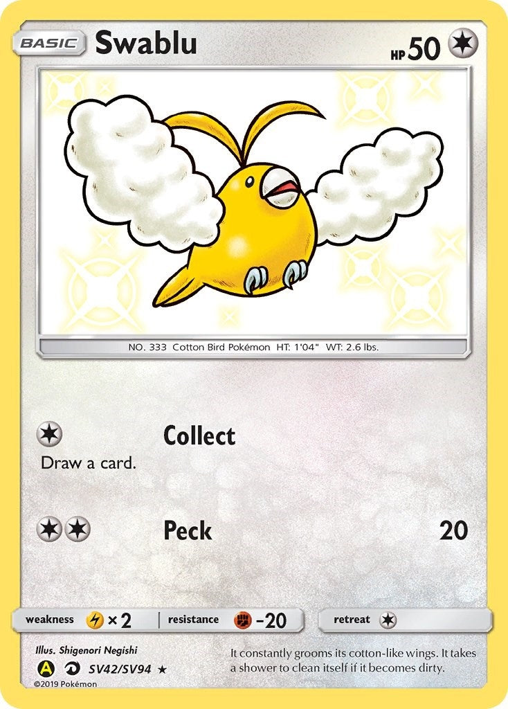 Image for Swablu (SV42/SV94) [Hidden Fates: Shiny Vault] - Pokemon