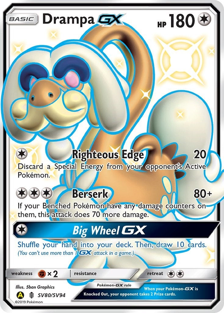 Image for Drampa GX (SV80/SV94) [Hidden Fates: Shiny Vault] - Pokemon