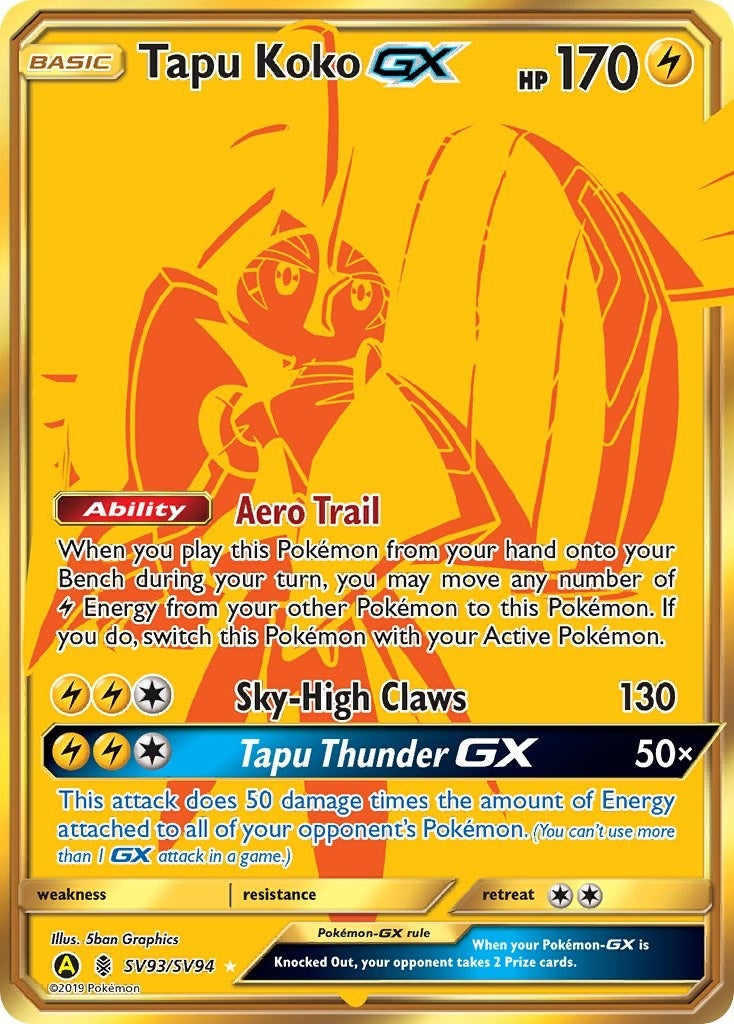Image for Tapu Koko GX (SV93/SV94) [Hidden Fates: Shiny Vault] - Pokemon