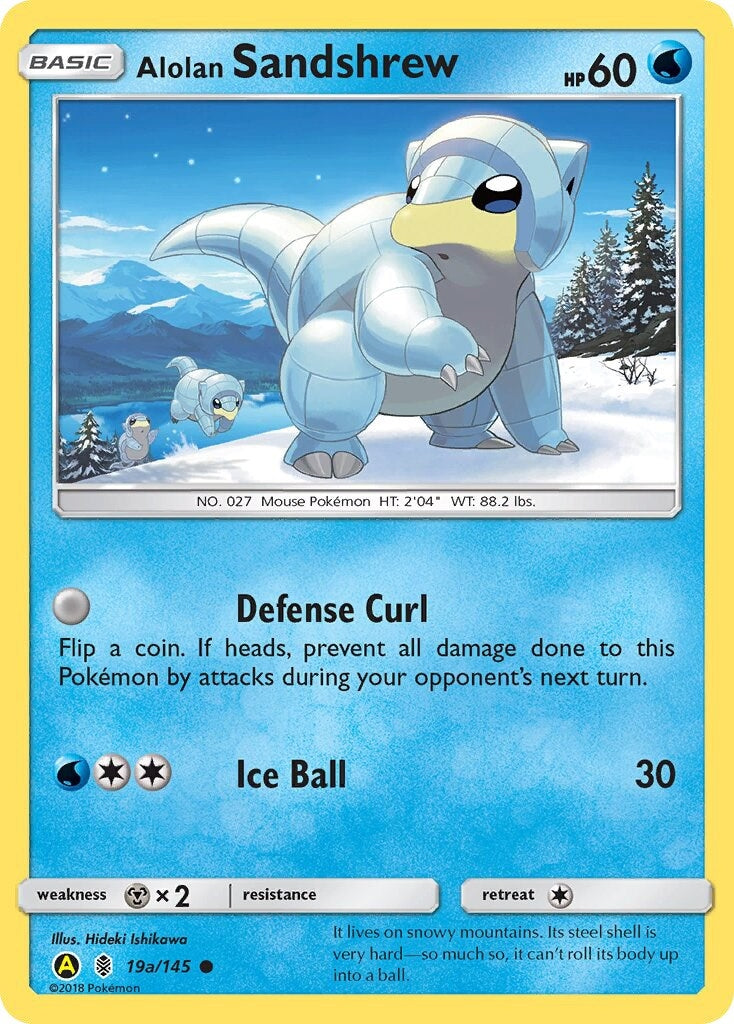 Image for Alolan Sandshrew - 19a/145 (019a/145) [Alternate Art Promos] - Pokemon